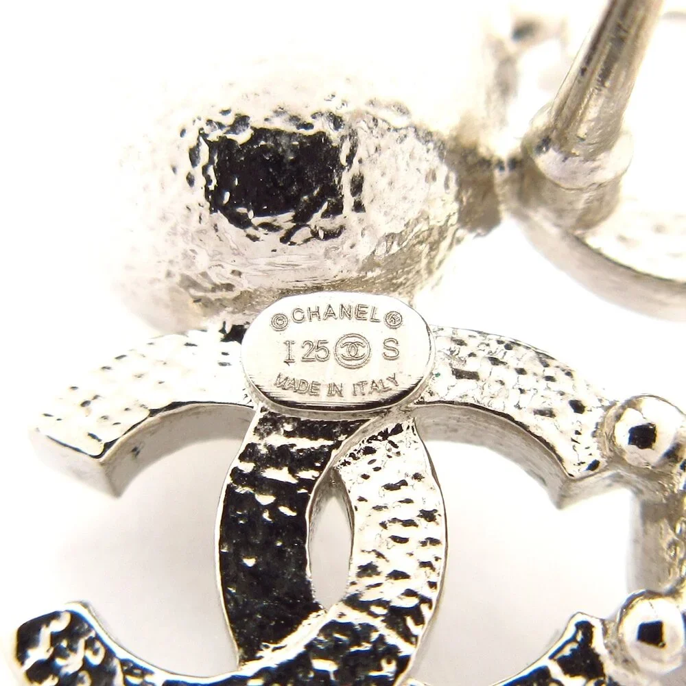 Chanel earrings silver